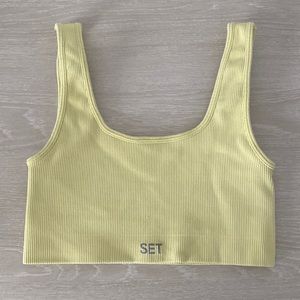 Set Active Box Cut Bra Lightning Yellow Size: XS/S